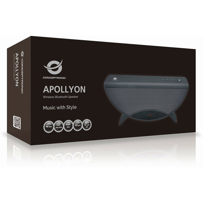 Conceptronic Altavoz Bluetooth Apollyon - Color Oro