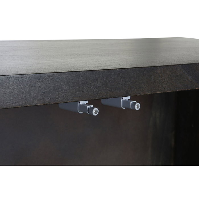 DKD Home Decor Buffet Rombo Gold de Acacia y Metal Marrón Oscuro