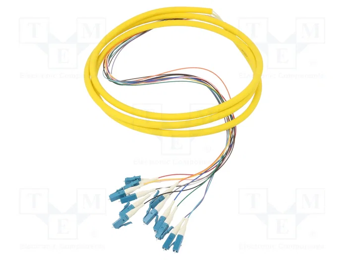 QOLTEC Trenzado de fibra óptica LC/UPC a fibra x12, 2m QOLTEC Trenzado de fibra óptica LC/UPC a fibra x12, 2m