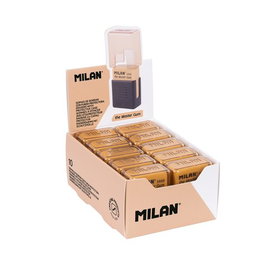 Goma De Borrar Milan 1410 The Master Gum Con Funda Protectora Rigida (Especial Bellas Artes) Caja De 10