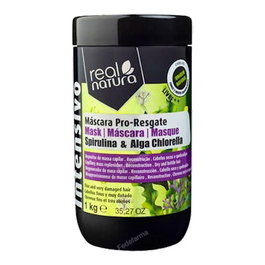 Real Natura Máscara Sem Sal Pro-Resgate Spirulina & Alga Chlorella 1000ml