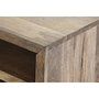 DKD Home Decor Mesa Centro Mango y Metal Negro Marron Claro 120 x 60 x 45 cm
