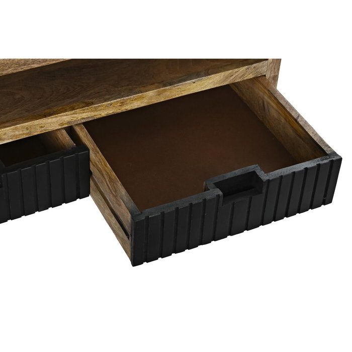 DKD Home Decor Mesa Centro Mango y Metal Negro Marron Claro 120 x 60 x 45 cm DKD Home Decor Mesa Centro Mango y Metal Negro Marron Claro 120 x 60 x 45 cm