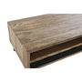DKD Home Decor Mesa Centro Mango y Metal Negro Marron Claro 120 x 60 x 45 cm