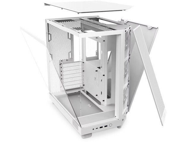 NZXT H6 Flow RGB Blanca Midi Tower sin Fuente 2xUSB 3.1 1xUSB-C Audio 3x120mm NZXT H6 Flow RGB Blanca Midi Tower sin Fuente 2xUSB 3.1 1xUSB-C Audio 3x120mm