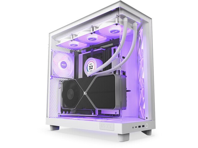 NZXT H6 Flow RGB Blanca Midi Tower sin Fuente 2xUSB 3.1 1xUSB-C Audio 3x120mm NZXT H6 Flow RGB Blanca Midi Tower sin Fuente 2xUSB 3.1 1xUSB-C Audio 3x120mm