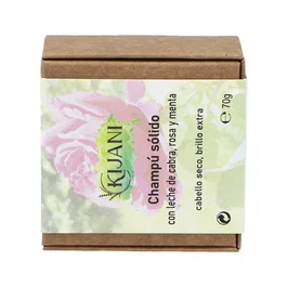 KIJANI Champú Sólido Cabello Seco Leche De Cabra Rosa Menta 70gr