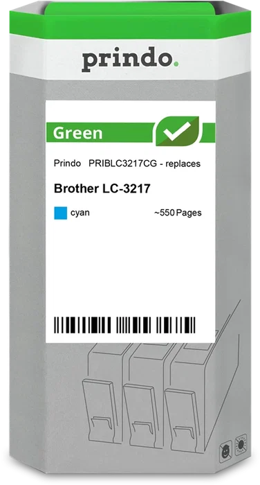 Prindo Cartucho de tinta cian PRIBLC3217CG Green Prindo Cartucho de tinta cian PRIBLC3217CG Green