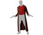 Disfraz Halloween Demonio Rojo Adulto Hombre XL Camiseta Musculosa Con Capa Larga Fiesta Terror Tema Oscuro