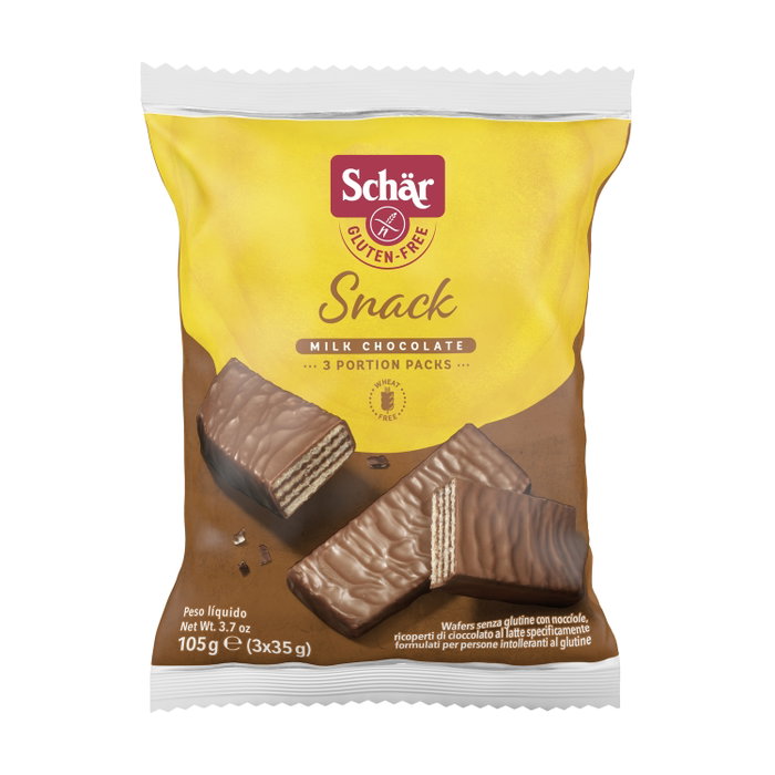 Schär Snack de chocolate con avellana sin gluten 3 uds. Schär Snack de chocolate con avellana sin gluten 3 uds.