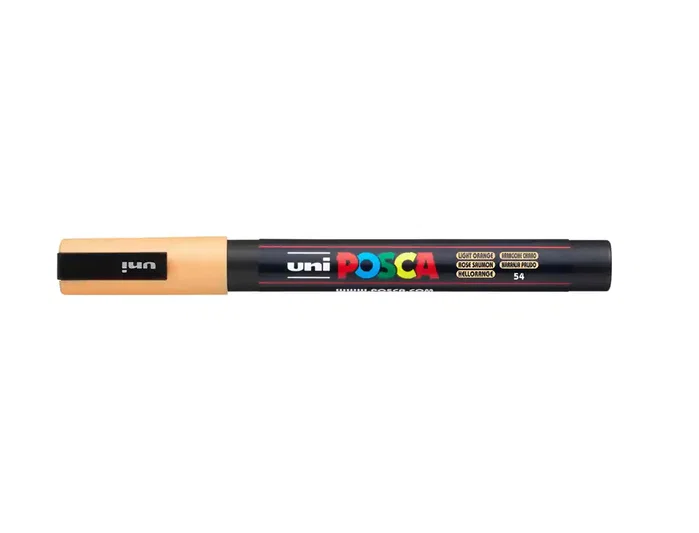 Posca Marcador PC-3M Punta Cónica 0,9-1,3 mm Naranja Claro Posca Marcador PC-3M Punta Cónica 0,9-1,3 mm Naranja Claro