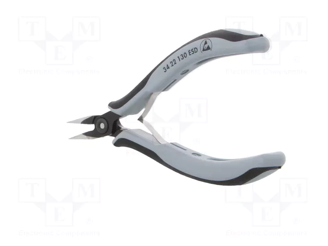 KNIPEX Alicates de punta semiredonda ESD 130 mm