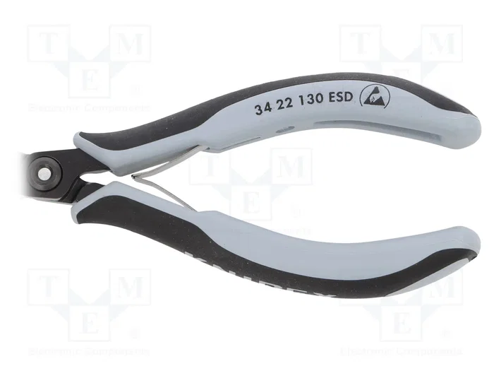 KNIPEX Alicates de punta semiredonda ESD 130 mm