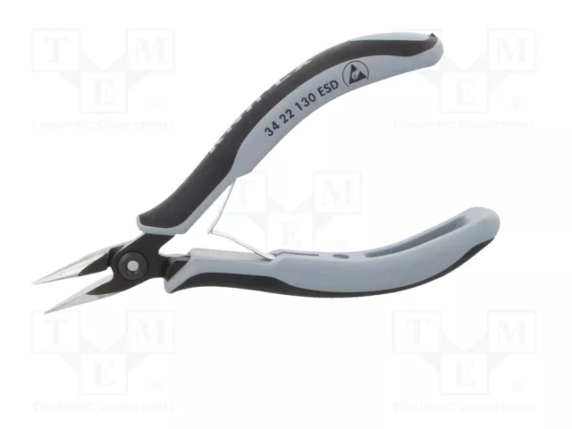 KNIPEX Alicates de punta semiredonda ESD 130 mm