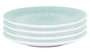 DKD Home Decor Set de 4 Platos de Gres Mandala 27x27 cm Verde Menta