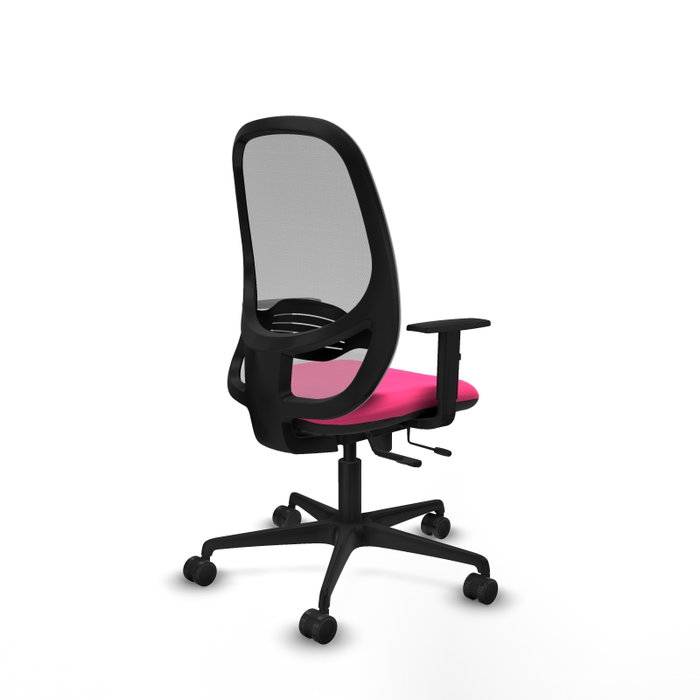 PIQUERAS Y CRESPO Silla de oficina Cilanco Rosa y Gris