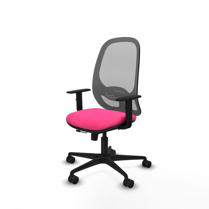 PIQUERAS Y CRESPO Silla de oficina Cilanco Rosa y Gris