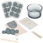 The Concept Factory Kit Hacer Vela Piedras Doradas