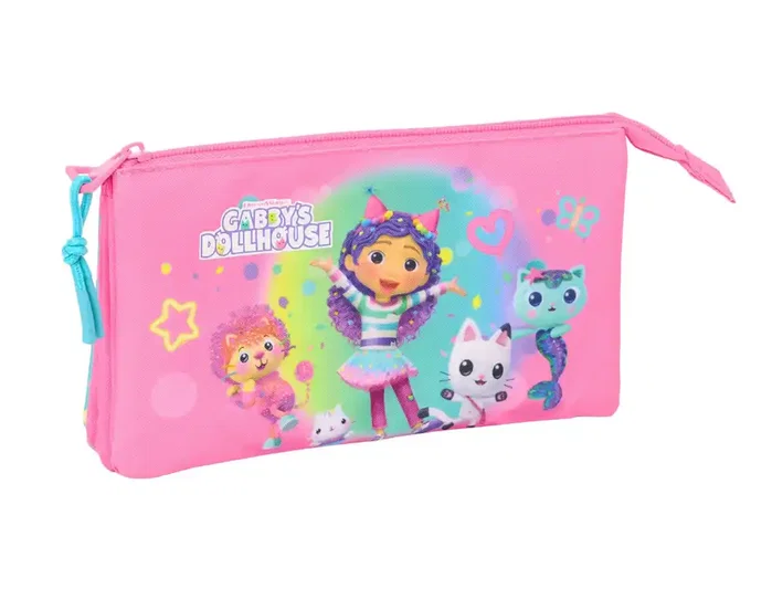 Safta Portatodo Triple Gabby's Dollhouse Confetti