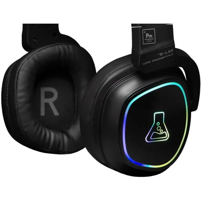 The G-Lab Auriculares Gaming KORP-PROMETHIUM Inalámbricos + Bluetooth Compatible PC PS4 XboxOne Negro The G-Lab Auriculares Gaming KORP-PROMETHIUM Inalámbricos + Bluetooth Compatible PC PS4 XboxOne Negro