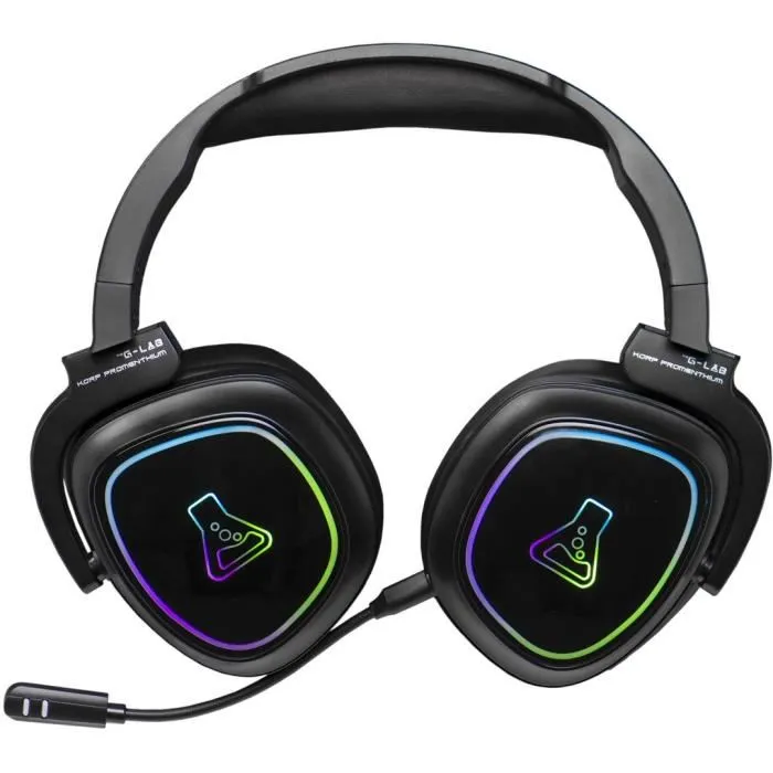 The G-Lab Auriculares Gaming KORP-PROMETHIUM Inalámbricos + Bluetooth Compatible PC PS4 XboxOne Negro The G-Lab Auriculares Gaming KORP-PROMETHIUM Inalámbricos + Bluetooth Compatible PC PS4 XboxOne Negro