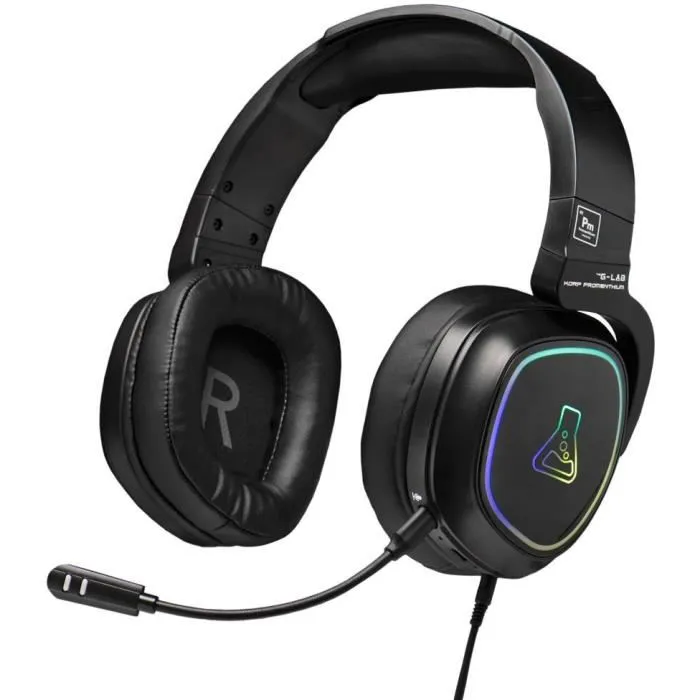 The G-Lab Auriculares Gaming KORP-PROMETHIUM Inalámbricos + Bluetooth Compatible PC PS4 XboxOne Negro The G-Lab Auriculares Gaming KORP-PROMETHIUM Inalámbricos + Bluetooth Compatible PC PS4 XboxOne Negro