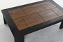 DKD Home Decor Mesa Centro Negro Natural Acacia 100x60x30 cm