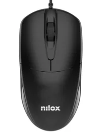 Nilox MOUSB1011 Ratón USB 1200 DPI 3 Botones Negro