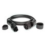 ROLINE 19080027 Cable de Carga EV Tipo 2-3 Fases 22 kW 32 A 480 V 7,5 m IP54 IP65 Negro con Funda de Transporte