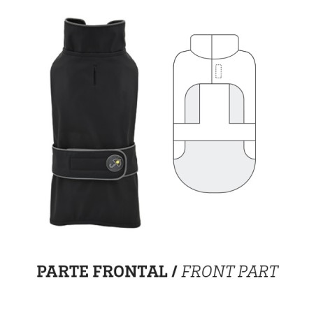 Nayeco Impermeable Dancing Rain Cerrado Negro 20 cm para Perro Nayeco Impermeable Dancing Rain Cerrado Negro 20 cm para Perro