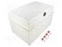 FIBOX Carcasa de pared CAB de policarbonato gris