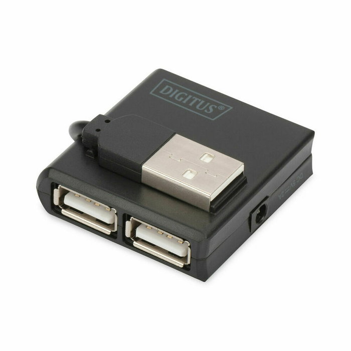 Digitus Hub 4 puertos USB 2.0 DA-70217 Negro