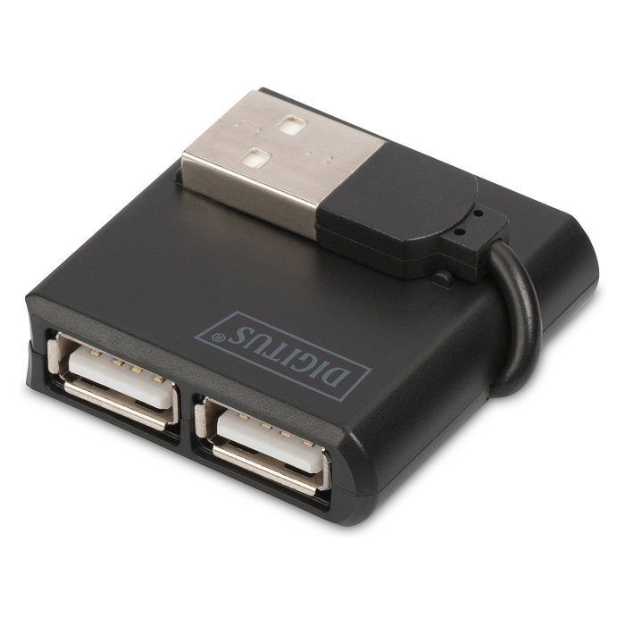 Digitus Hub USB 2.0 de 4 Puertos, Negro Digitus Hub USB 2.0 de 4 Puertos, Negro