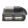 Digitus Hub USB 2.0 de 4 Puertos, Negro