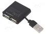 Digitus Hub USB 2.0 de 4 puertos DA-70217 Negro