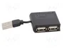 Digitus Hub USB 2.0 de 4 puertos DA-70217 Negro