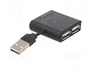 Digitus Hub USB 2.0 de 4 puertos DA-70217 Negro