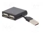 Digitus Hub USB 2.0 de 4 puertos DA-70217 Negro