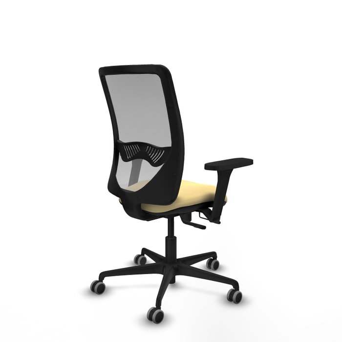 PIQUERAS Y CRESPO Silla de oficina Zulema con mecanismo Sincro/Traslack, Crema y Gris PIQUERAS Y CRESPO Silla de oficina Zulema con mecanismo Sincro/Traslack, Crema y Gris