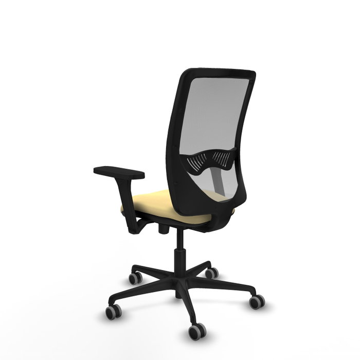 PIQUERAS Y CRESPO Silla de oficina Zulema con mecanismo Sincro/Traslack, Crema y Gris PIQUERAS Y CRESPO Silla de oficina Zulema con mecanismo Sincro/Traslack, Crema y Gris