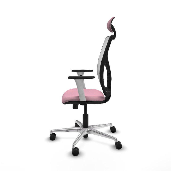PIQUERAS Y CRESPO Silla de oficina Motilla con Mecanismo Sincro Rosa y Blanca PIQUERAS Y CRESPO Silla de oficina Motilla con Mecanismo Sincro Rosa y Blanca