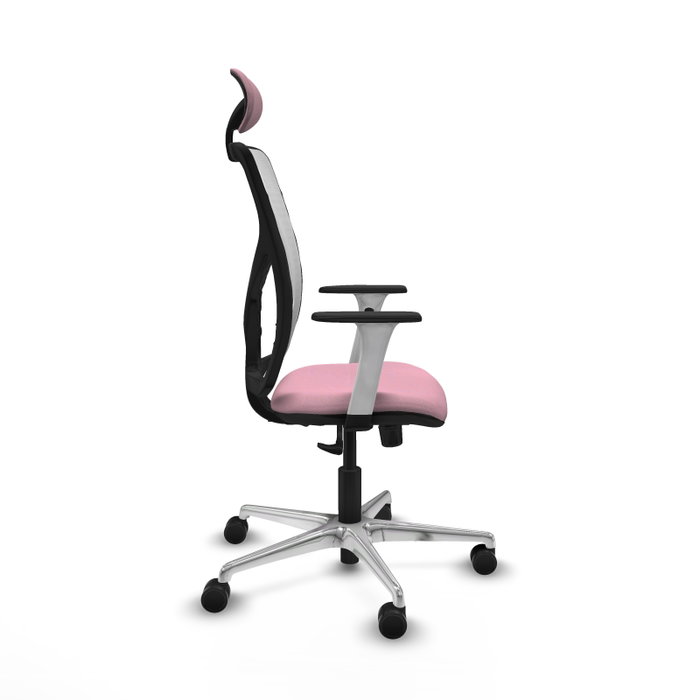 PIQUERAS Y CRESPO Silla de oficina Motilla con Mecanismo Sincro Rosa y Blanca PIQUERAS Y CRESPO Silla de oficina Motilla con Mecanismo Sincro Rosa y Blanca