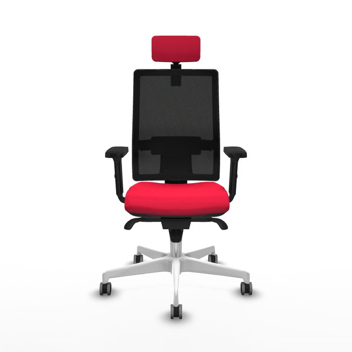 PIQUERAS Y CRESPO Silla de oficina Horna Rojo/Negro con mecanismo Sincro PIQUERAS Y CRESPO Silla de oficina Horna Rojo/Negro con mecanismo Sincro