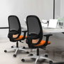 PIQUERAS Y CRESPO Silla de oficina Cilanco con mecanismo Sincro, Gris y Negro