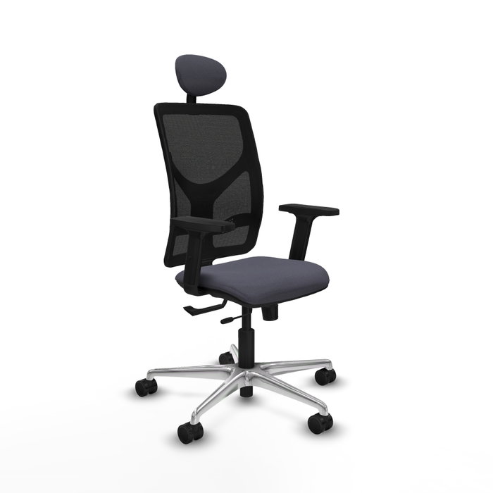 PIQUERAS Y CRESPO Silla de oficina Motilla con mecanismo Sincro/Traslack Gris oscuro y Negro PIQUERAS Y CRESPO Silla de oficina Motilla con mecanismo Sincro/Traslack Gris oscuro y Negro