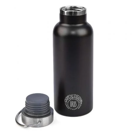 Termo Iris Botella Tierra Negro/ Capacidad 500ml/ para líquidos Termo Iris Botella Tierra Negro/ Capacidad 500ml/ para líquidos