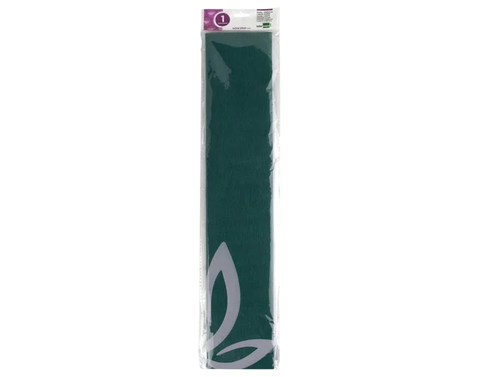 Liderpapel Papel crespon Verde oscuro 50 cm x 2,5 m 34g/m2