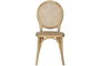 DKD Home Decor Silla Vintage Medallón Fuyan Marrón Claro Apilable 42x96x45 cm (2 Unidades)