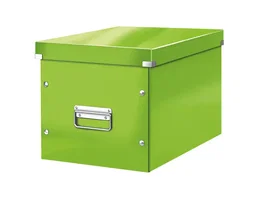 Leitz Caja Click&Store Cúbica Grande Verde 320x360x310 mm Contenedor Plegable 30L