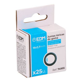 Edm Juntas Tóricas de Goma para Conexión Rápida de Riego Ø 0,75 cm (25 uds)